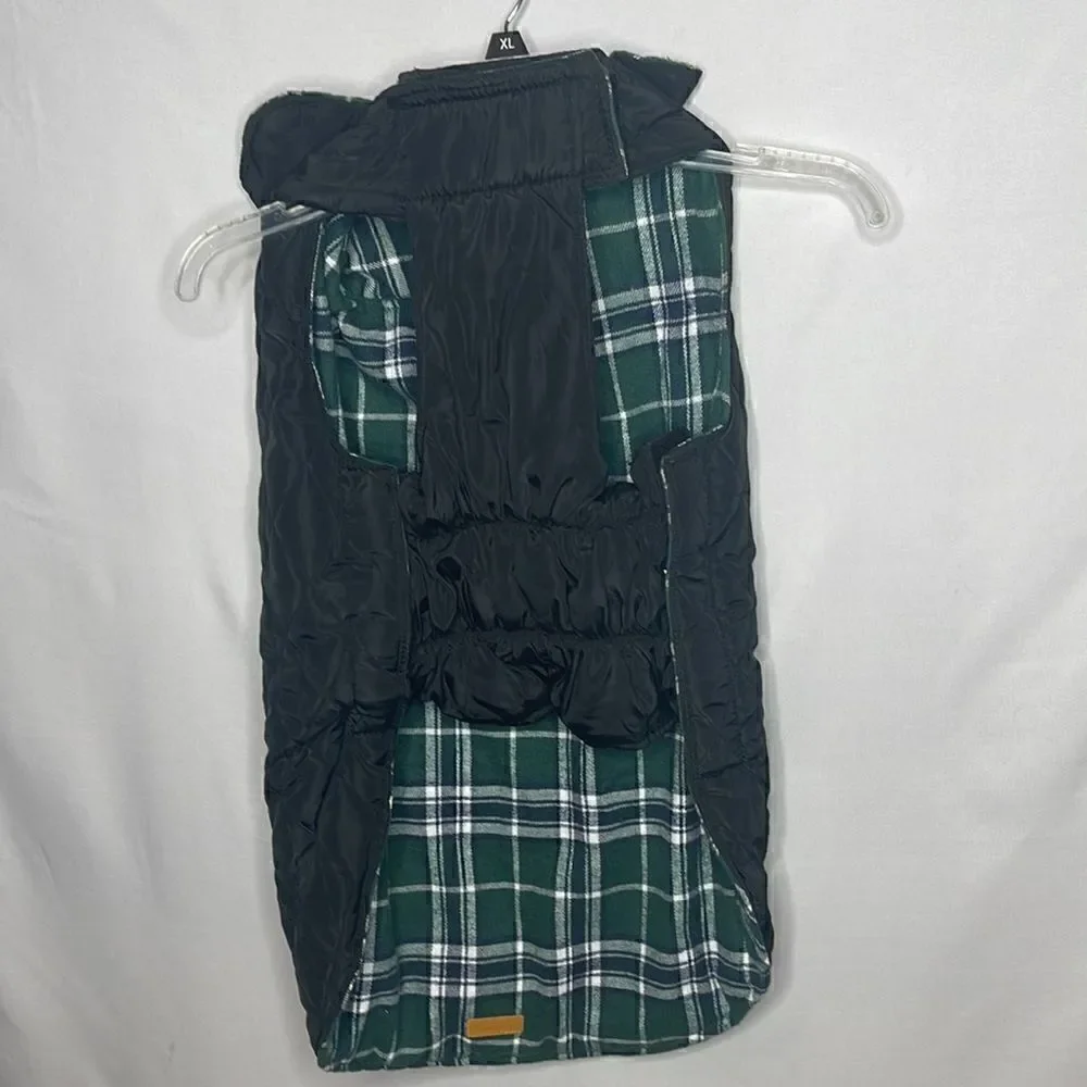 Kuoser Warm Reversible Waterproof Plaid Jacket. Size Large.